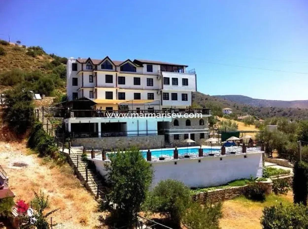 30-Room Boutique Hotel In A 2100M2 Plot With Swimming Pool With Sea View For Sale In Datca Palamutbuku