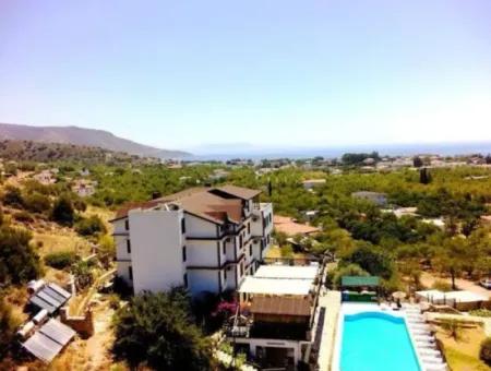 30-Room Boutique Hotel In A 2100M2 Plot With Swimming Pool With Sea View For Sale In Datca Palamutbuku